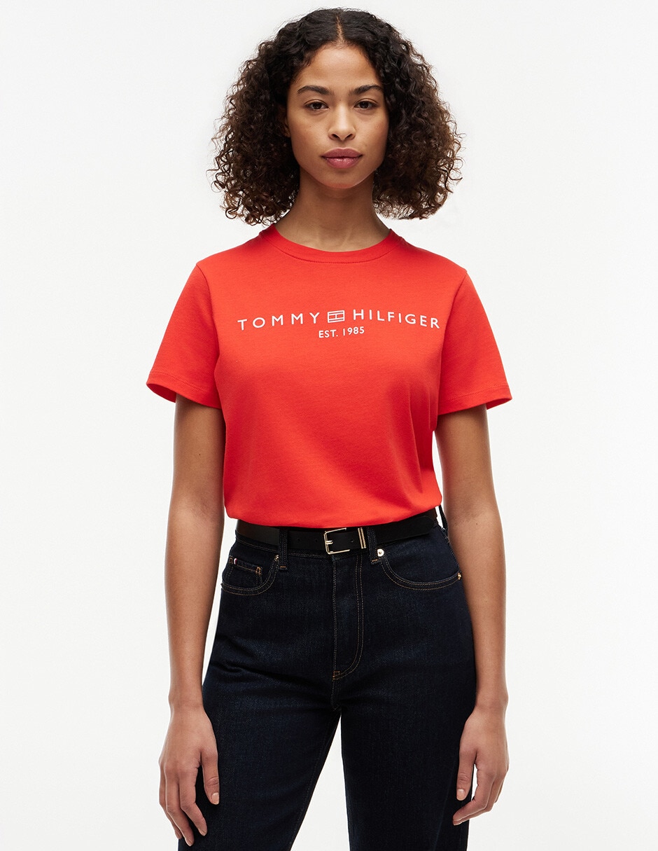 Playera manga corta Corp Logo cuello redondo para mujer Playera manga corta Corp Logo cuello redondo para mujer