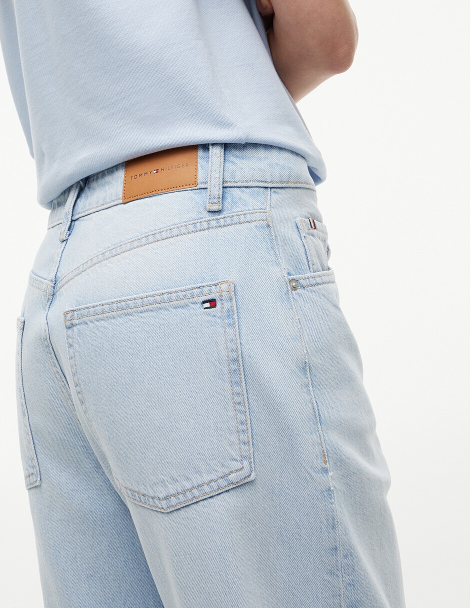 Jeans straight corte cintura para mujer 3