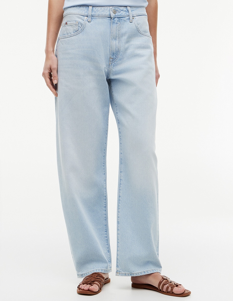 Jeans straight corte cintura para mujer Jeans straight corte cintura para mujer