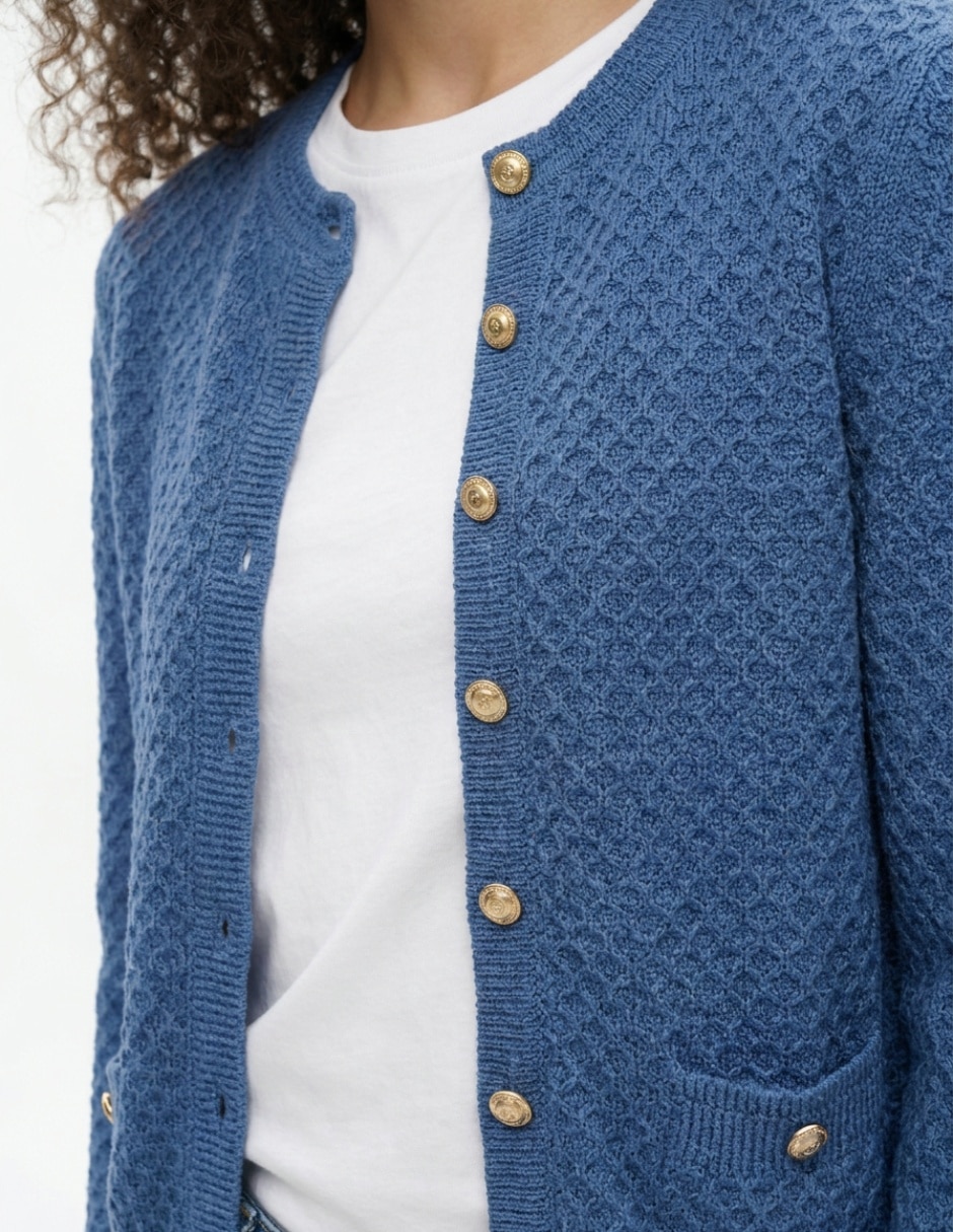 Suéter cuello redondo para mujer 4