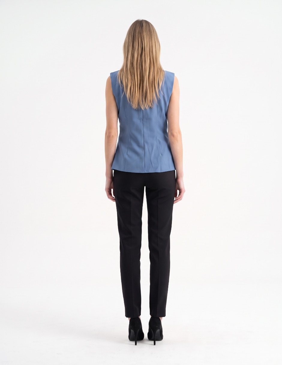 Top cuello drapeado 2