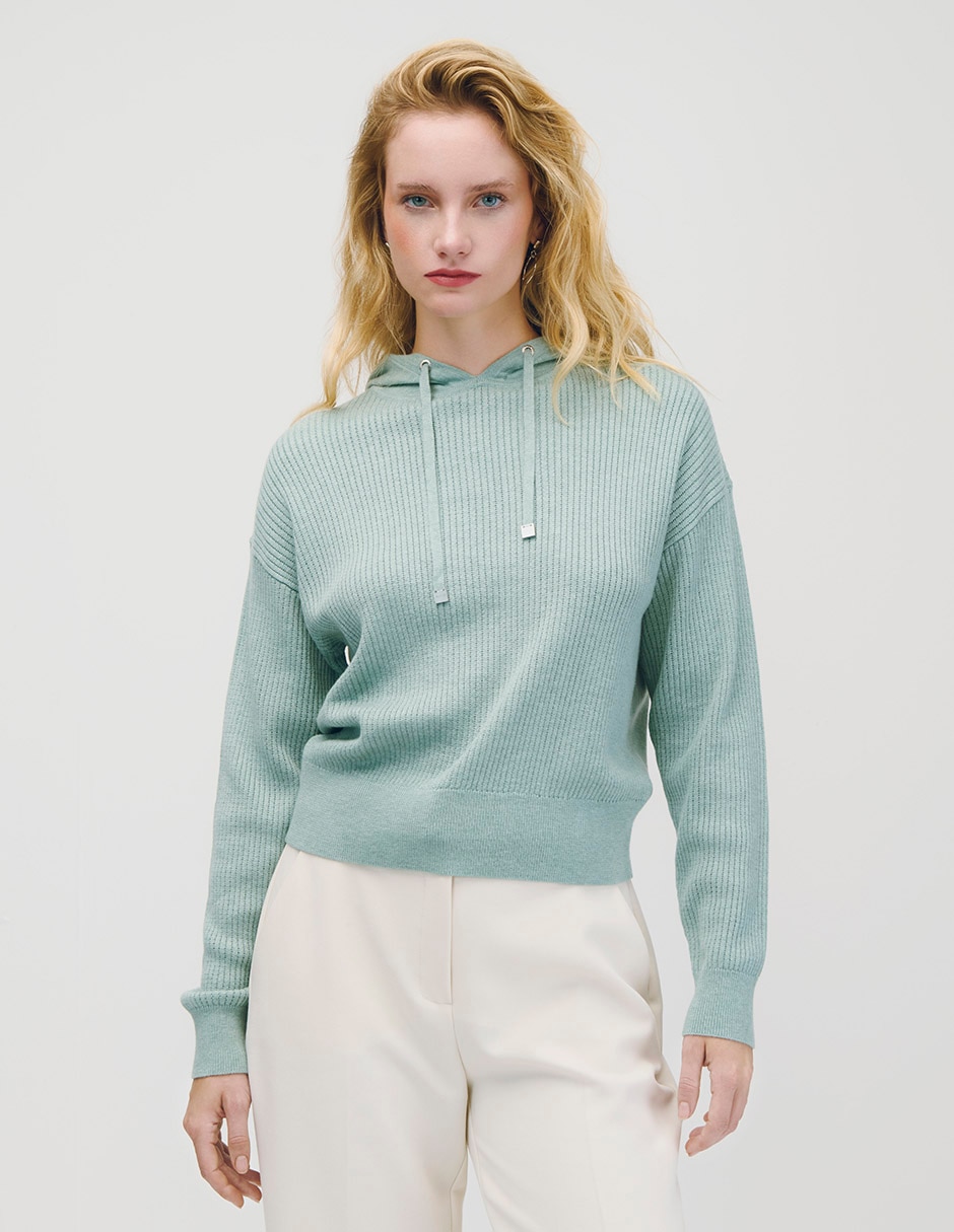 Suéter cuello redondo para mujer