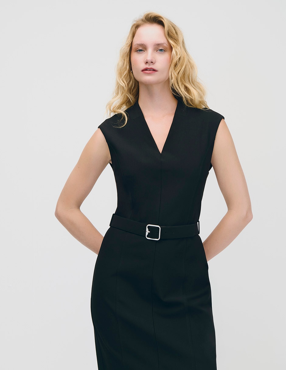 Vestido a la rodilla casual Arian para mujer