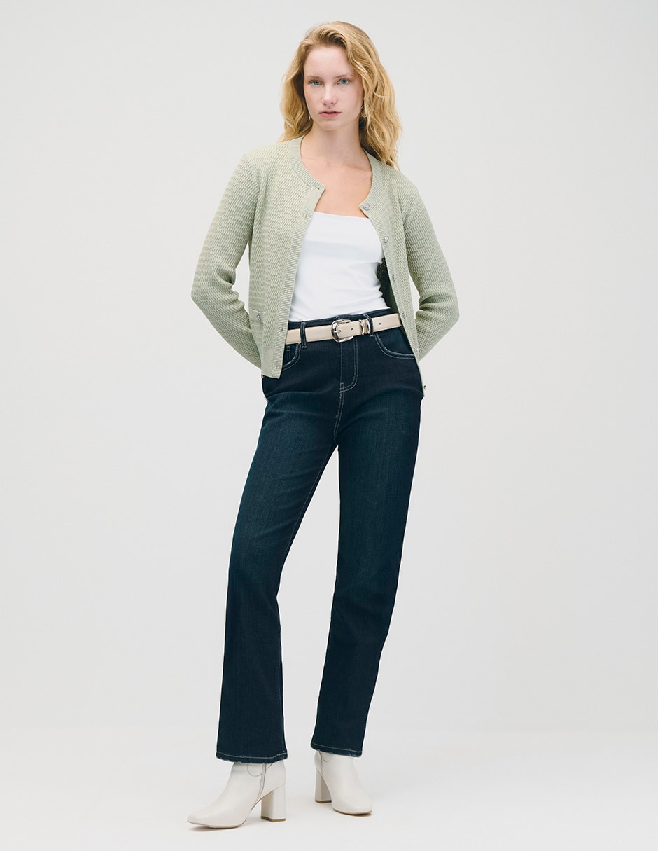 Suéter cuello redondo para mujer 2