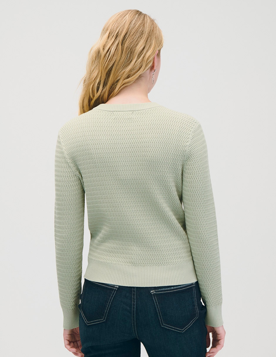 Suéter cuello redondo para mujer 3