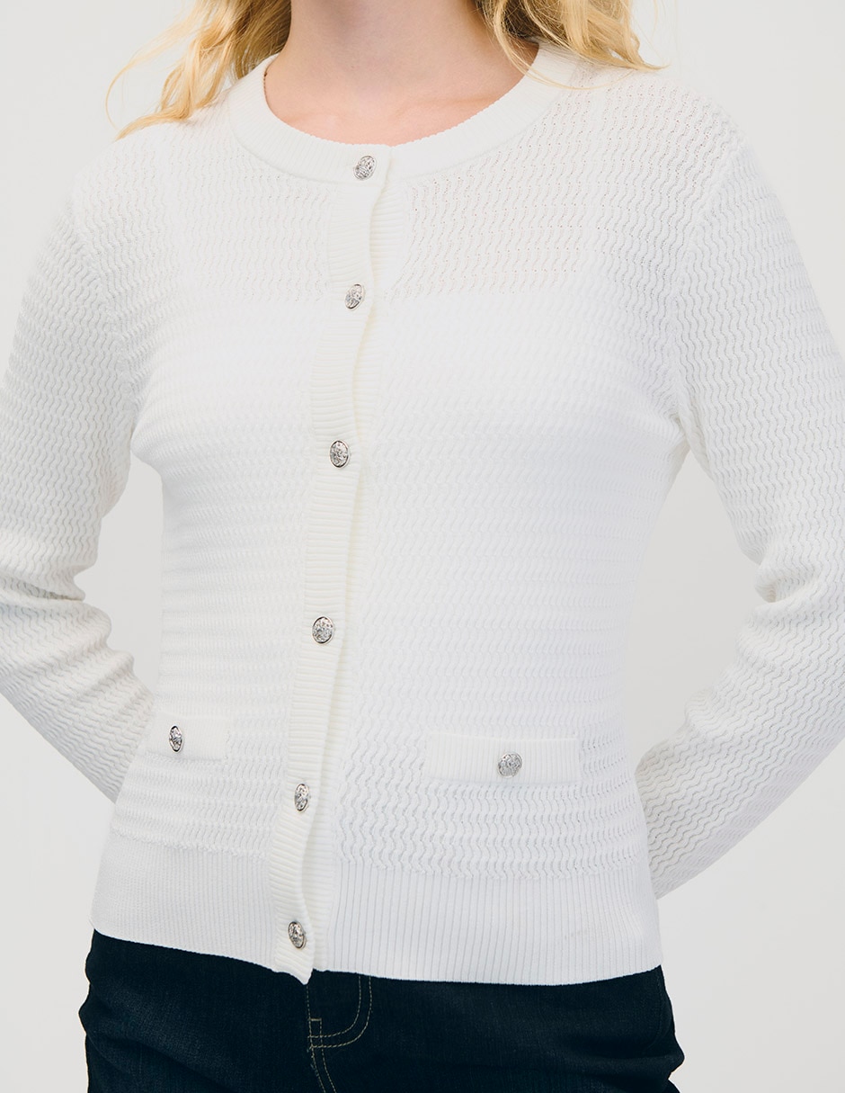 Suéter cuello redondo para mujer 4