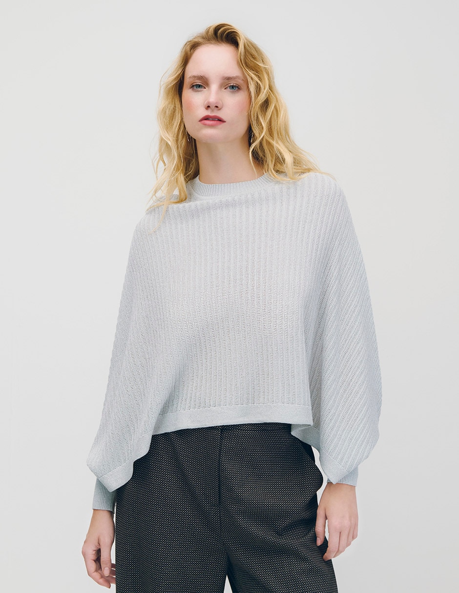 Suéter cuello redondo para mujer