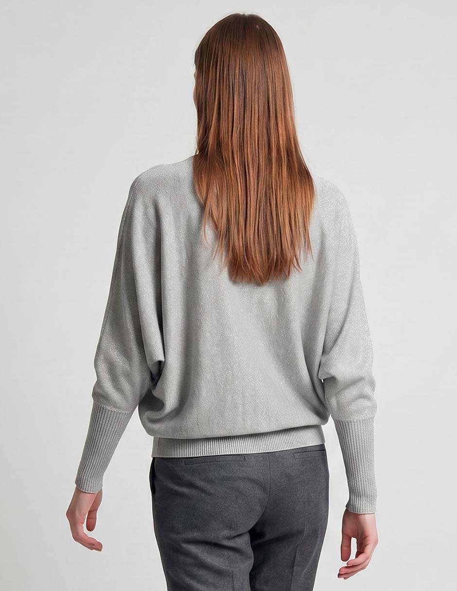 Suéter cuello redondo para mujer 2
