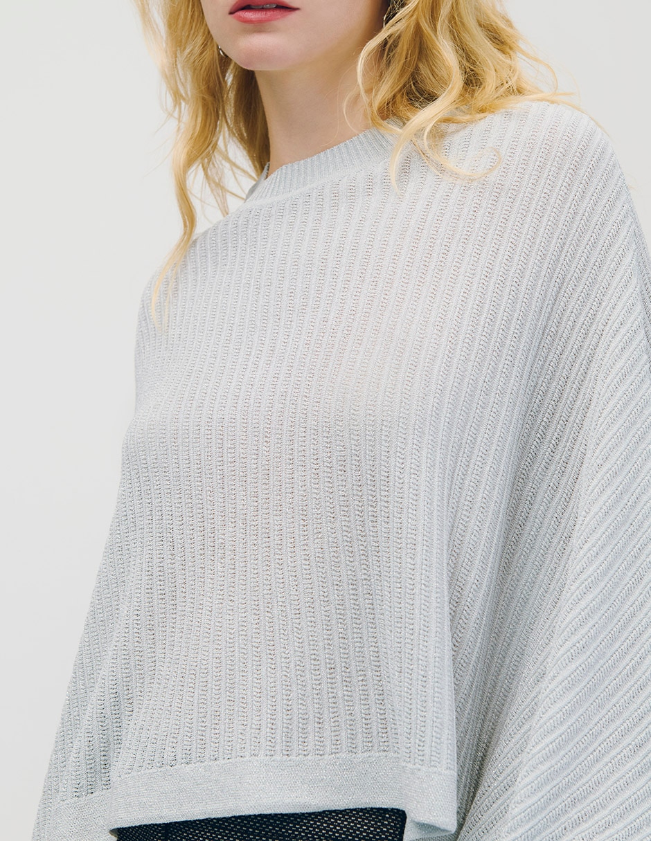 Suéter cuello redondo para mujer 4