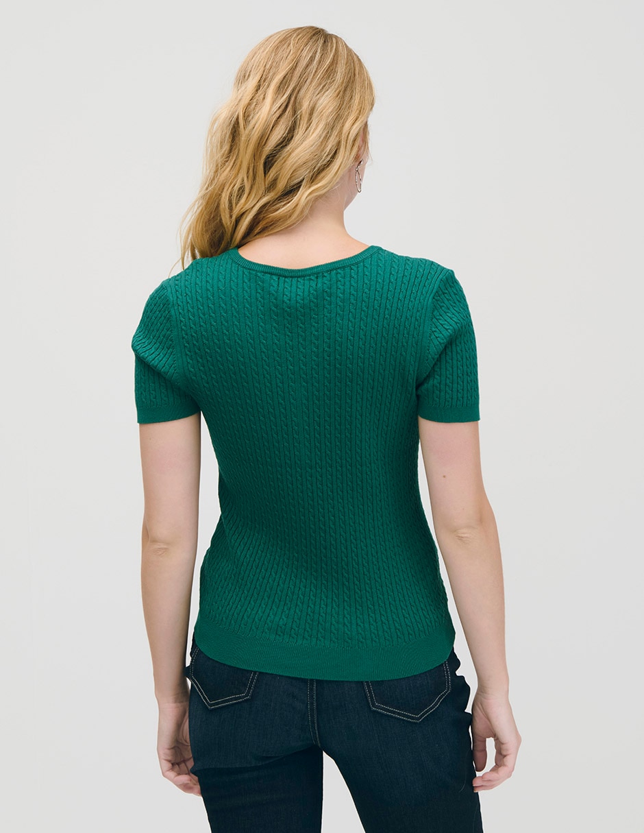 Blusa manga corta para mujer 4