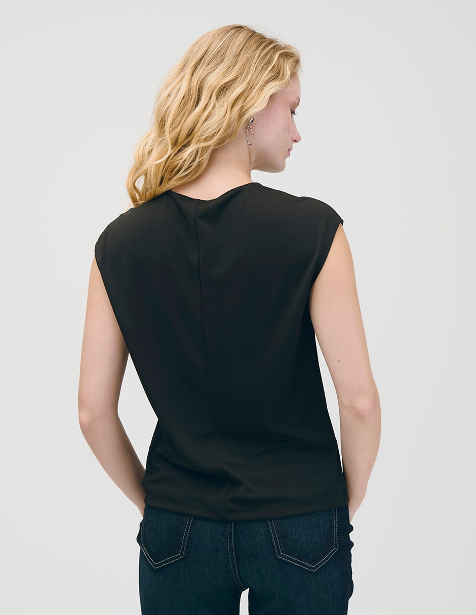 Blusa manga corta para mujer 4