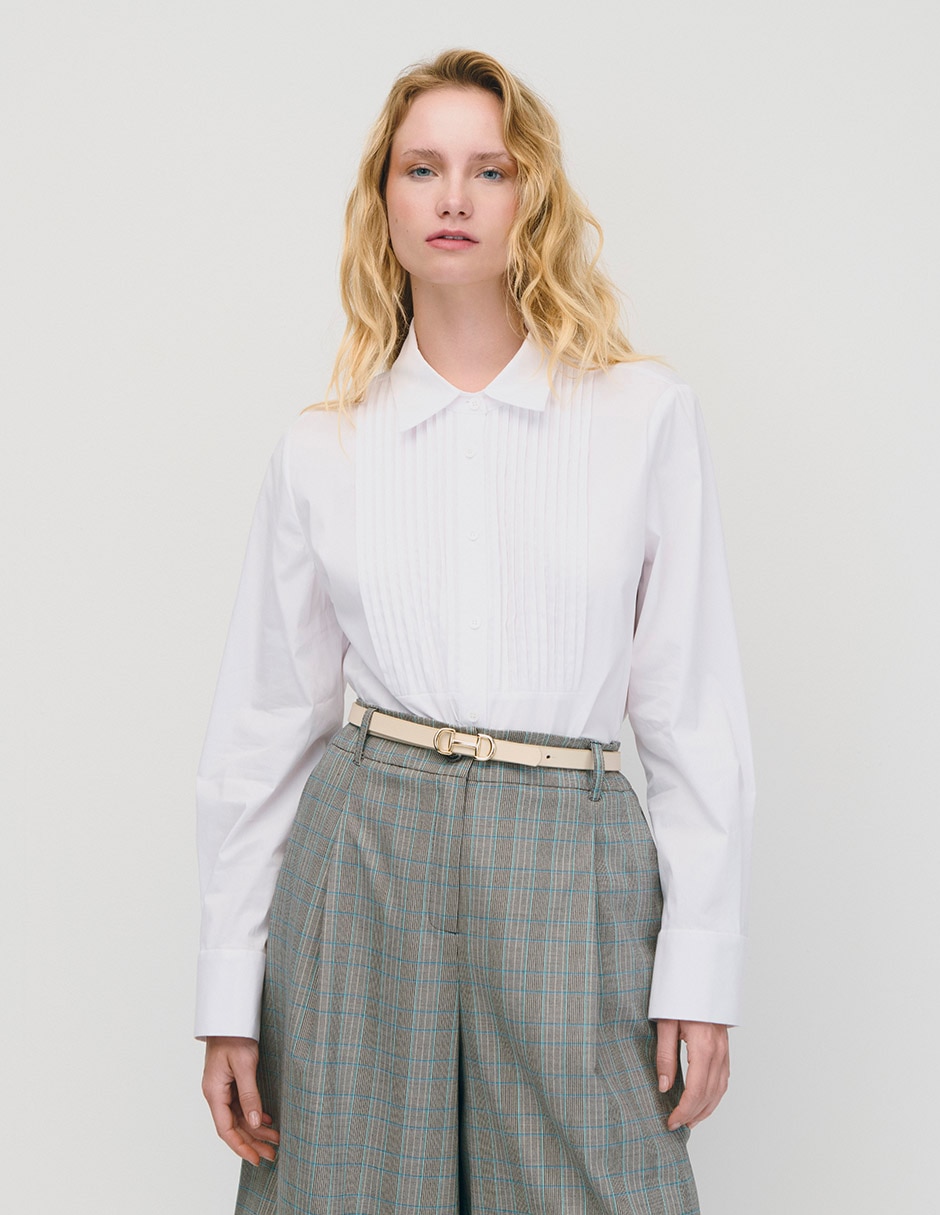 Blusa manga larga para mujer