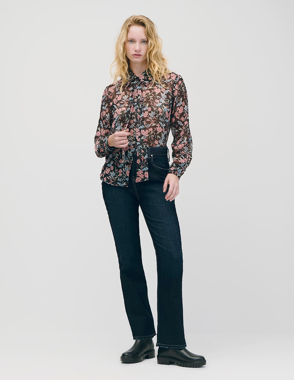 Blusa manga larga para mujer 4