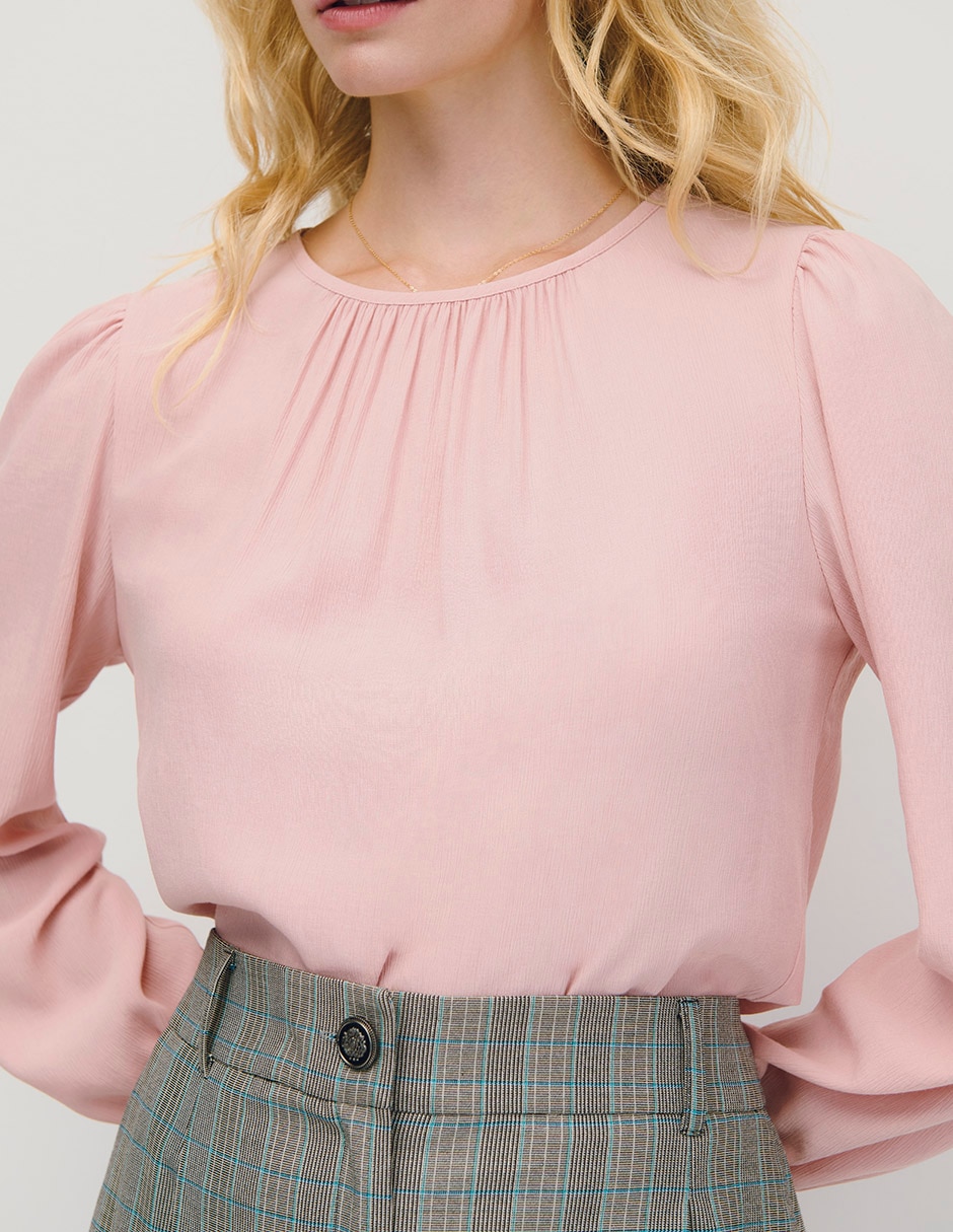 Blusa manga larga para mujer 4