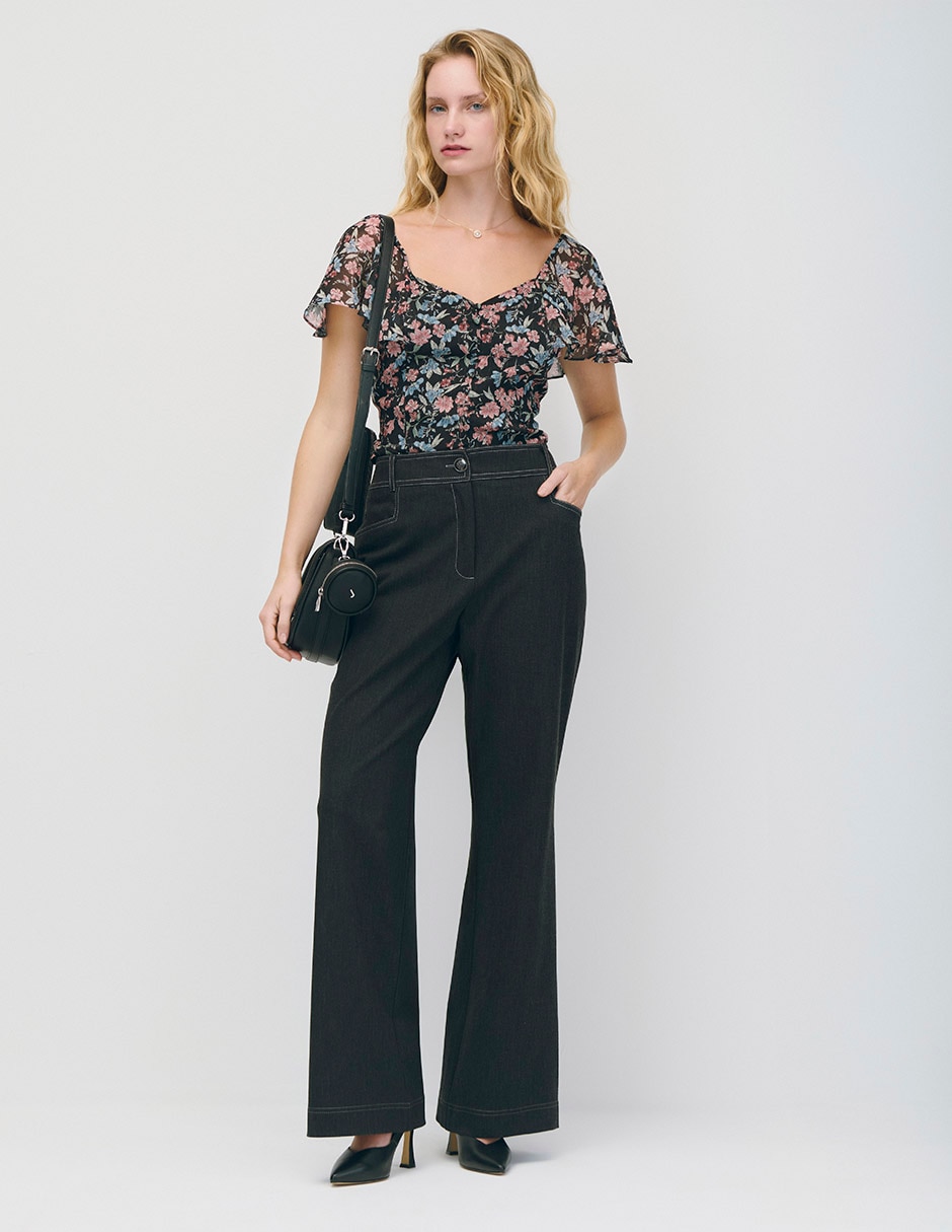 Blusa manga corta para mujer 2