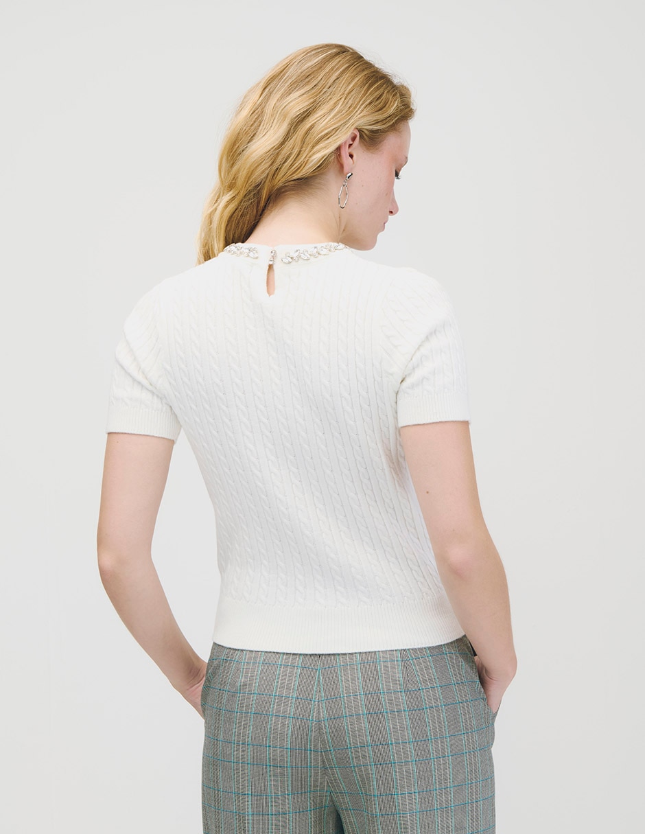 Blusa manga corta para mujer 4