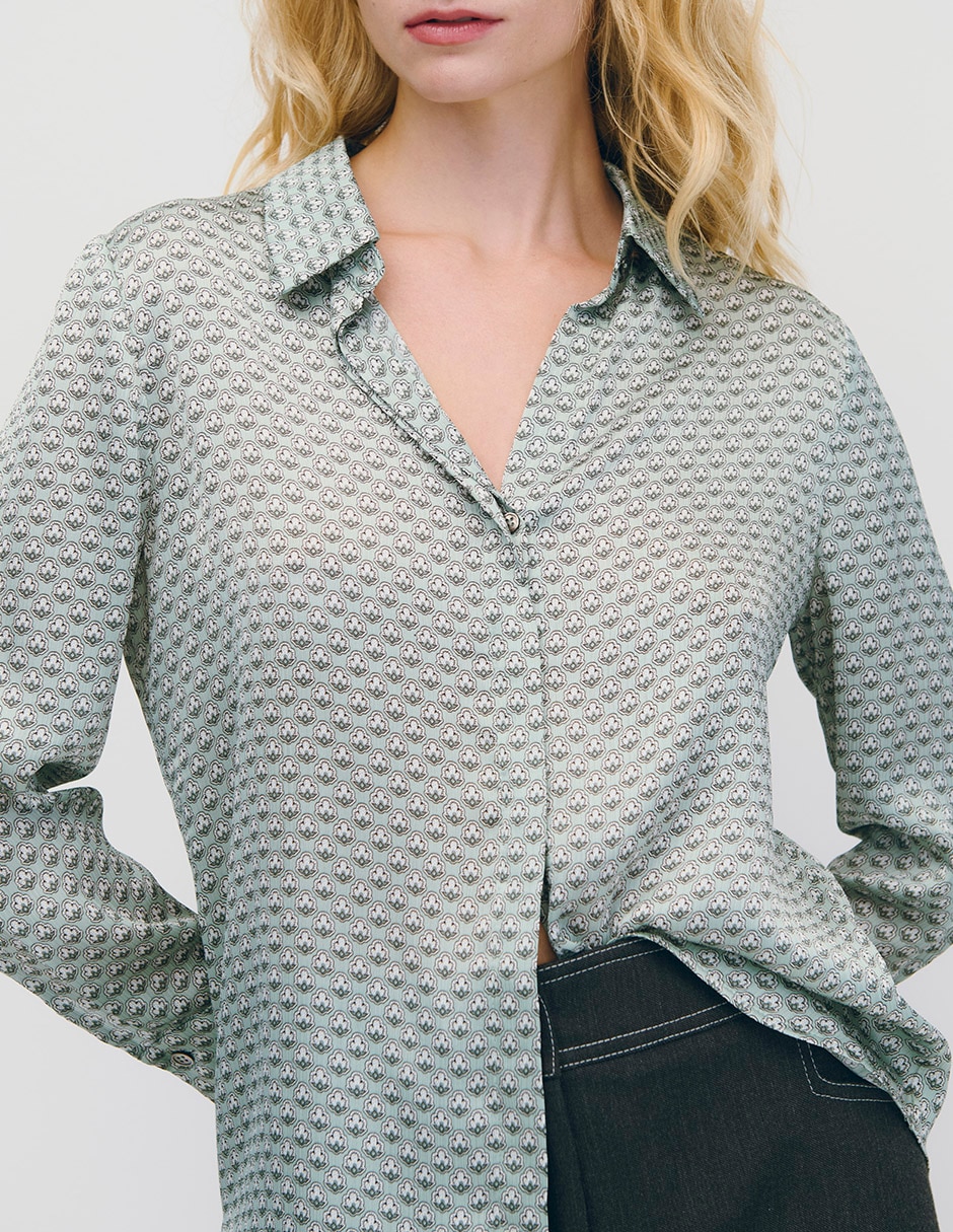 Blusa manga larga para mujer 4
