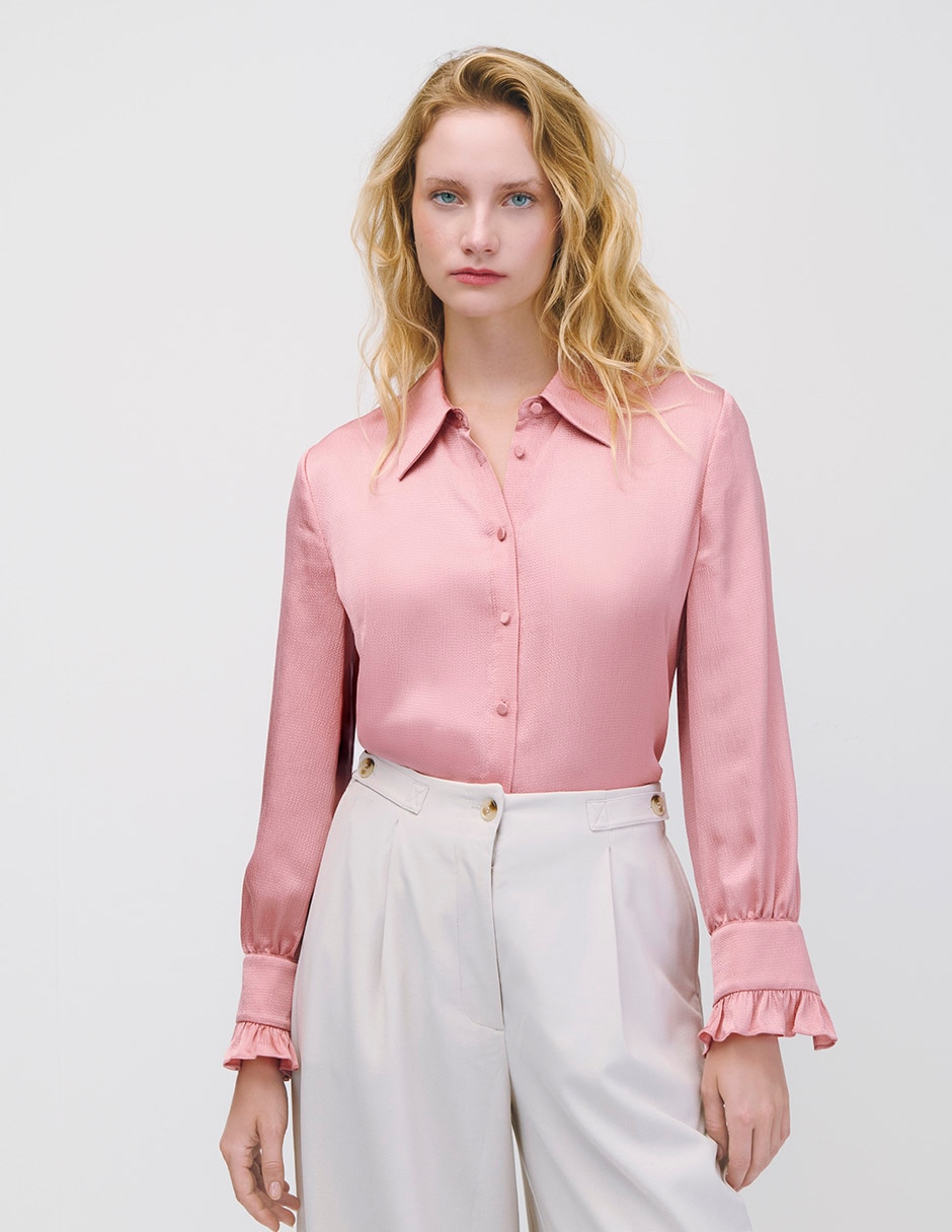 Blusa manga larga para mujer