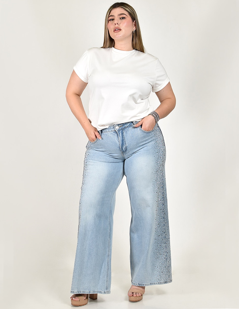 Jeans wide leg para mujer 4