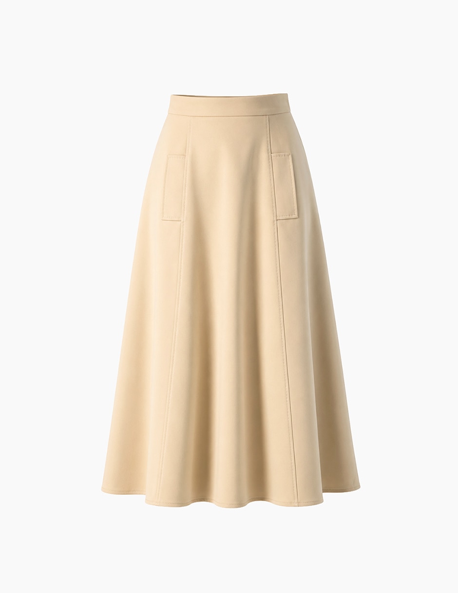 Falda midi a la cintura 7