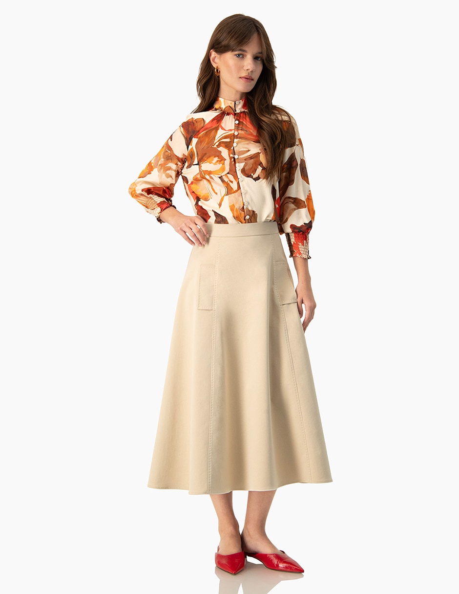 Blusa manga larga para mujer 4