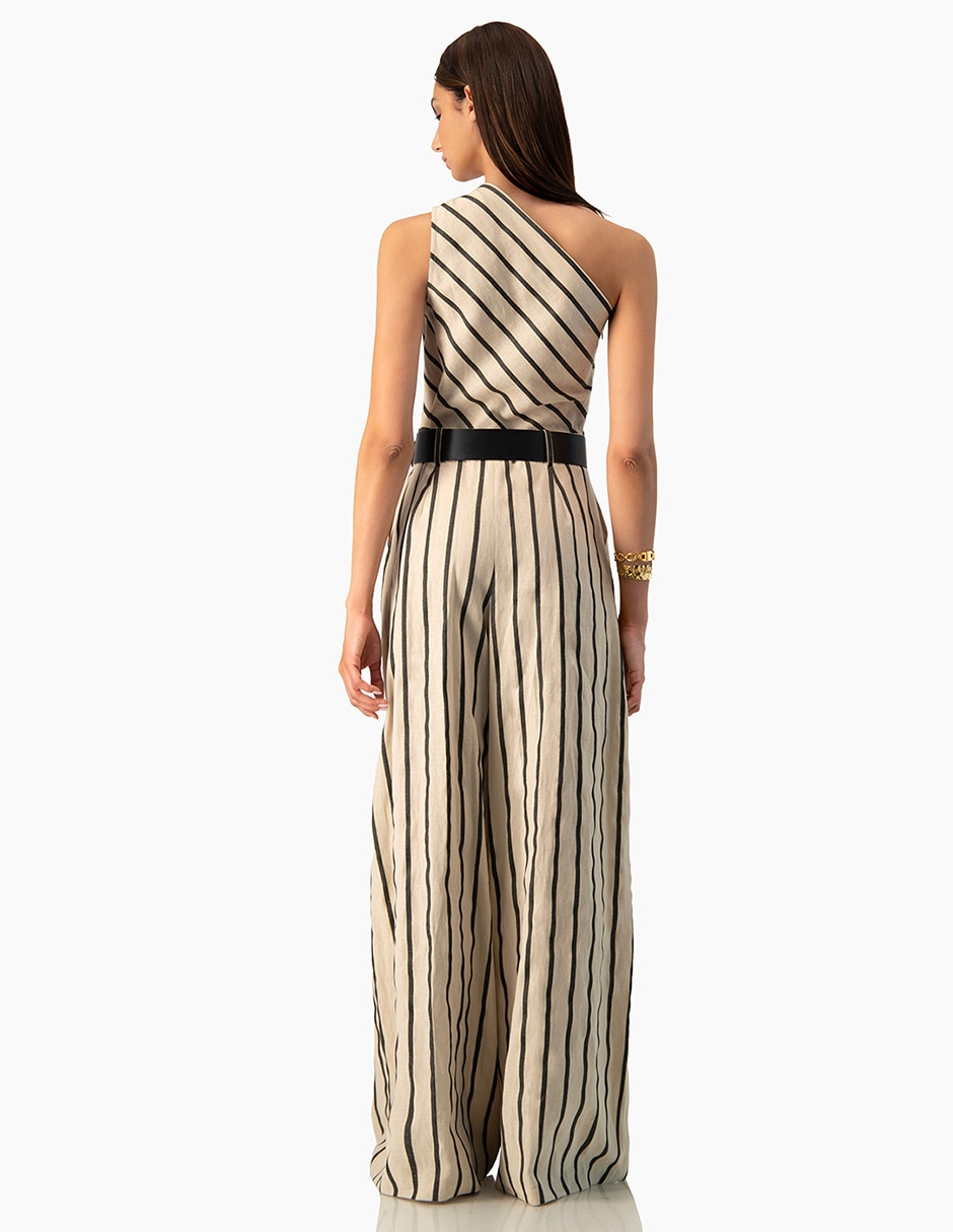 Jumpsuit Ivonne casual estampado a rayas para mujer