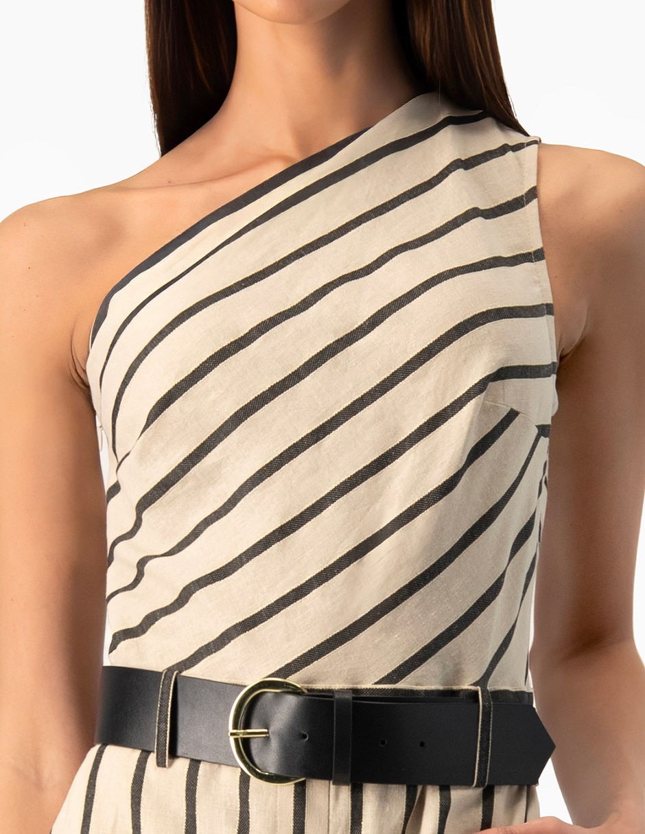 Jumpsuit Ivonne casual estampado a rayas para mujer