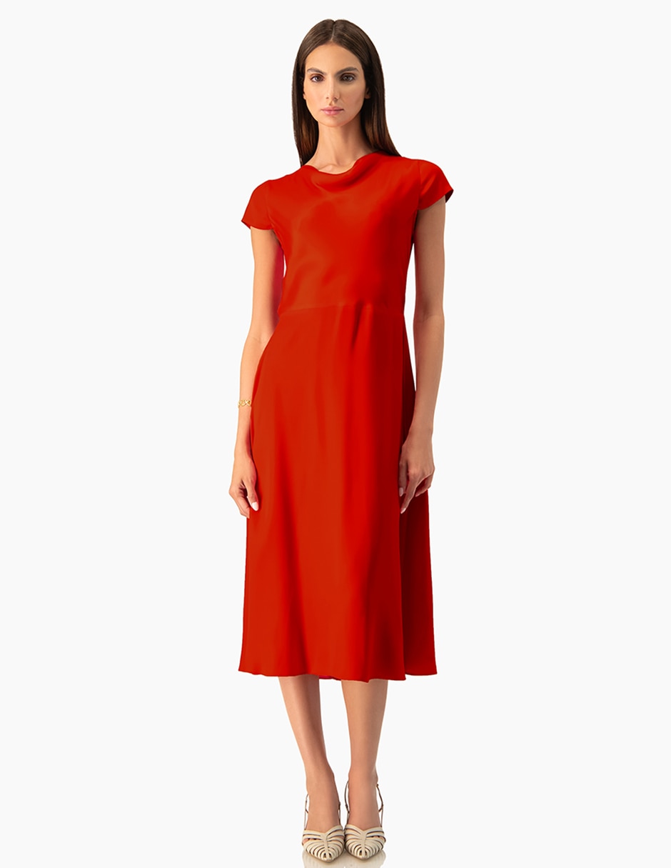 Vestido midi casual para mujer Vestido midi casual para mujer