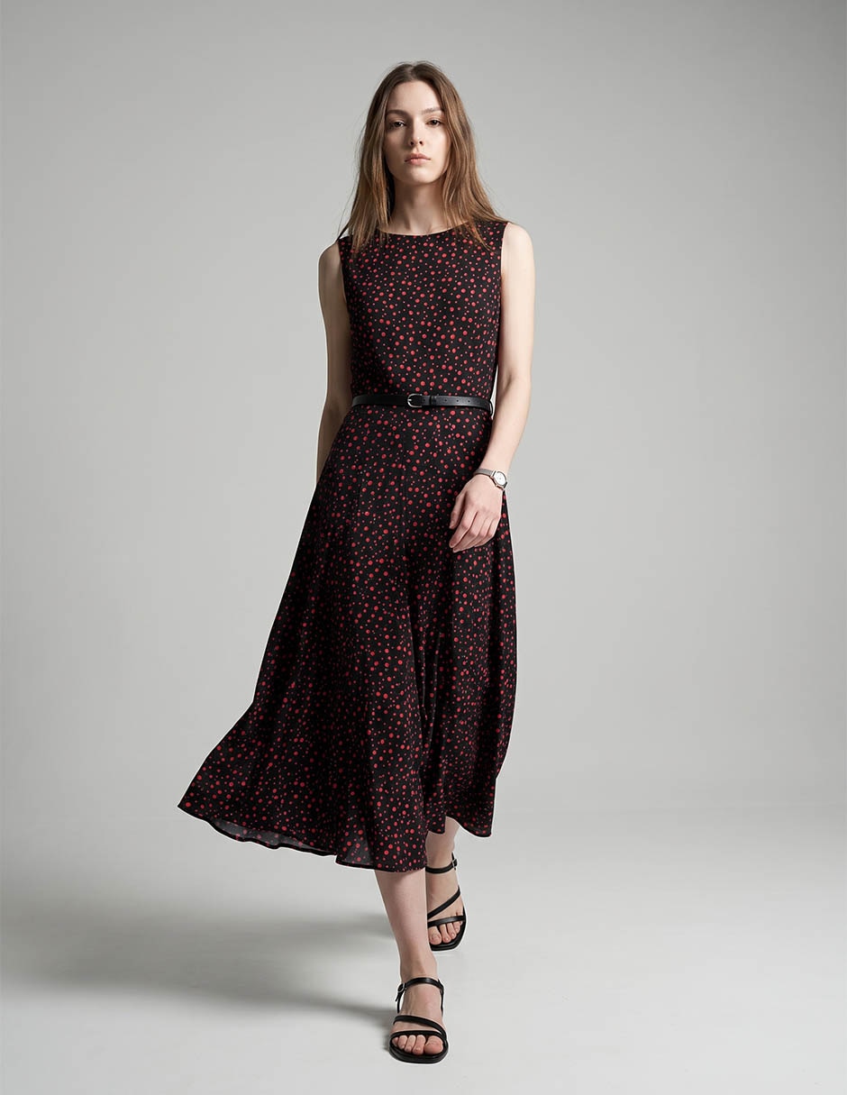 Vestido midi casual para mujer Vestido midi casual para mujer