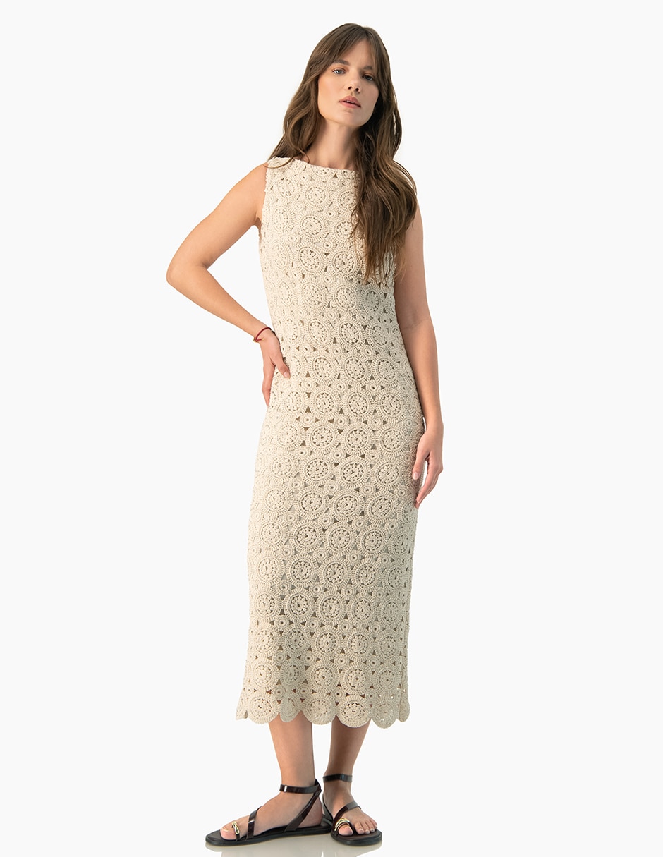 Vestido midi casual para mujer Vestido midi casual para mujer