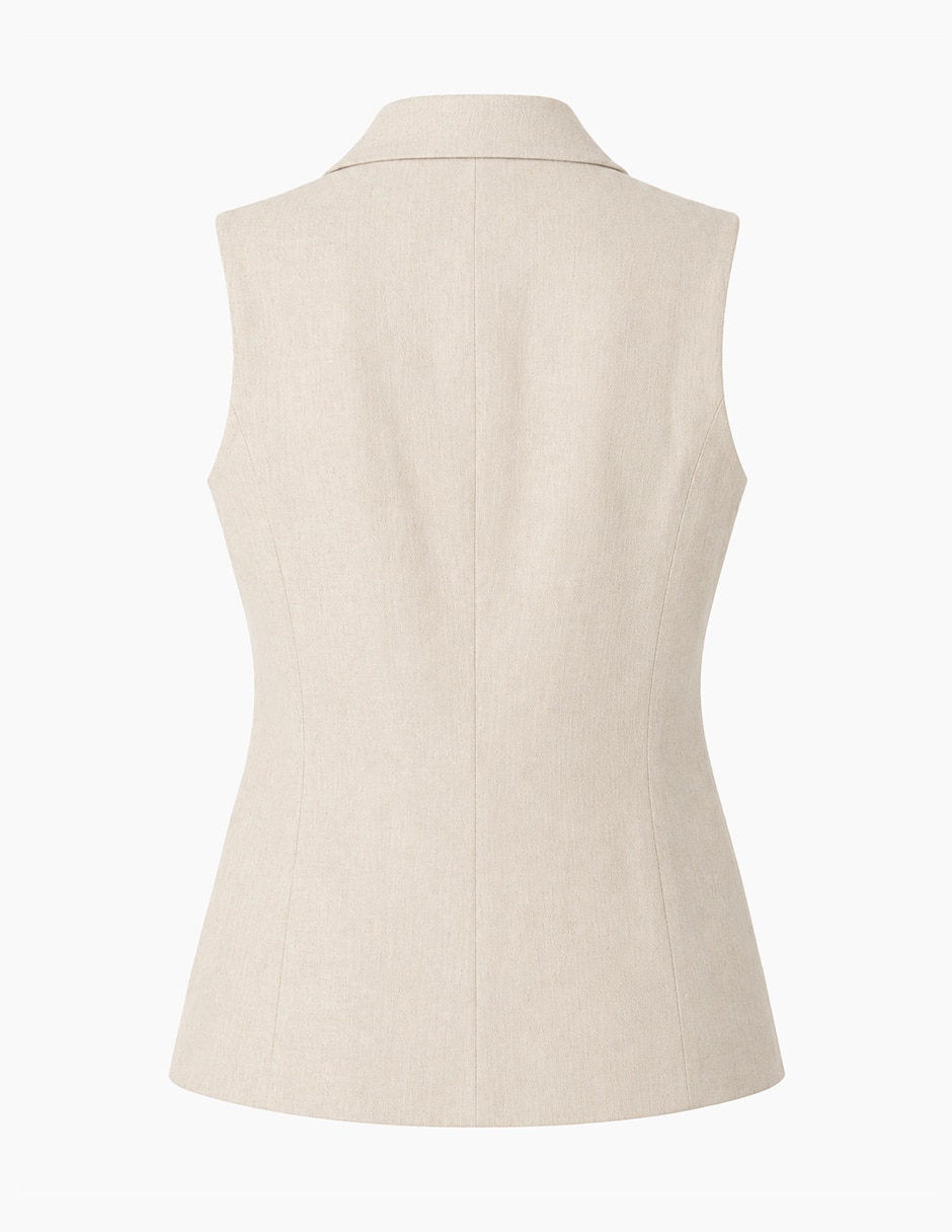 Chaleco de lino para mujer 7