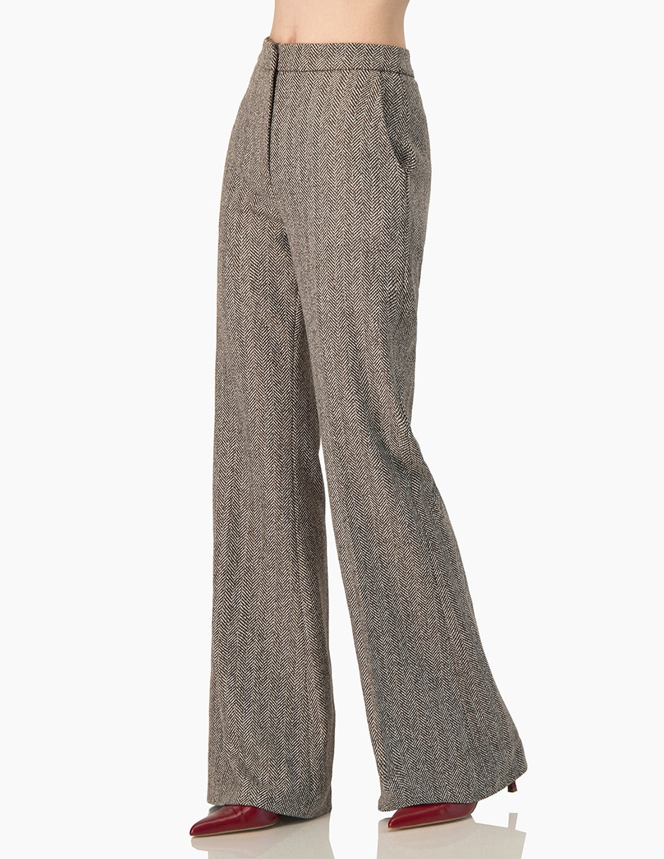 Pantalón poppy yellow co1-1 acampanado para mujer 5