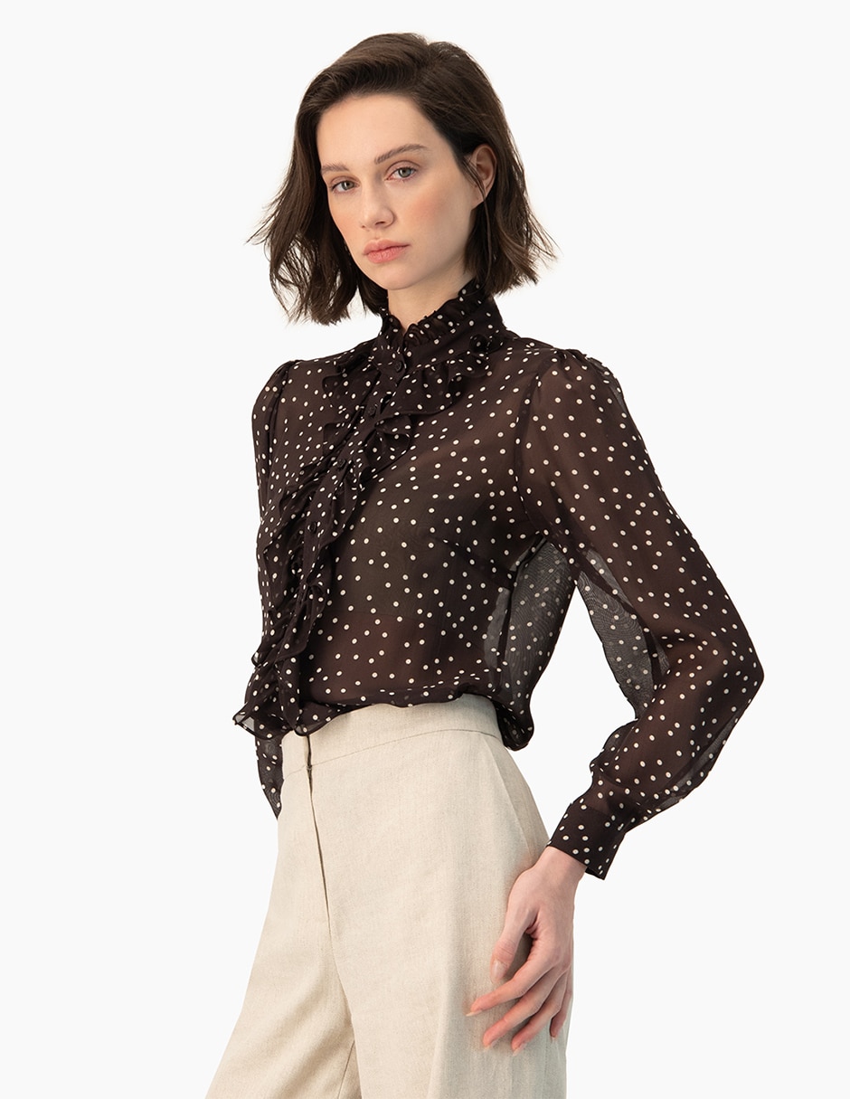 Blusa manga larga para mujer 3