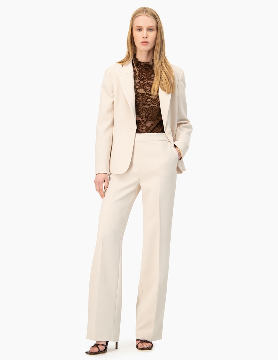 Pantalón regular amplio para mujer 4