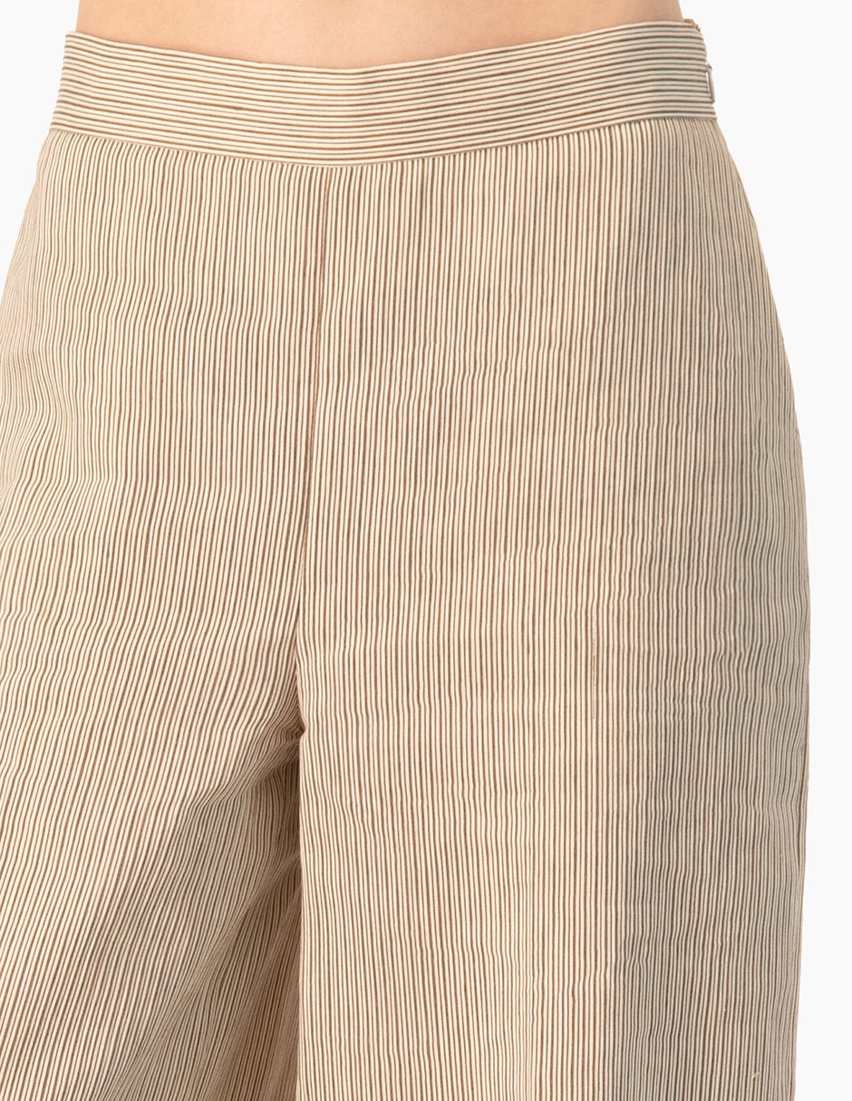Pantalón regular amplio para mujer 6