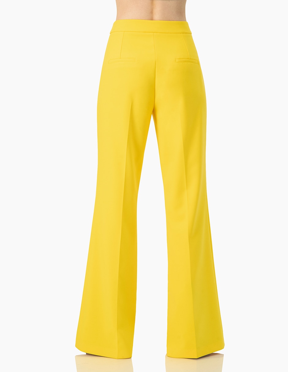 Pantalón regular acampanado para mujer 2