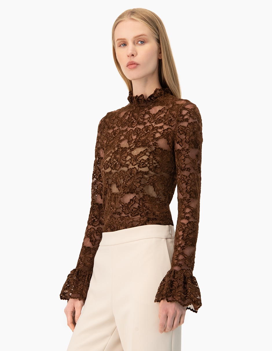 Blusa manga larga para mujer 3