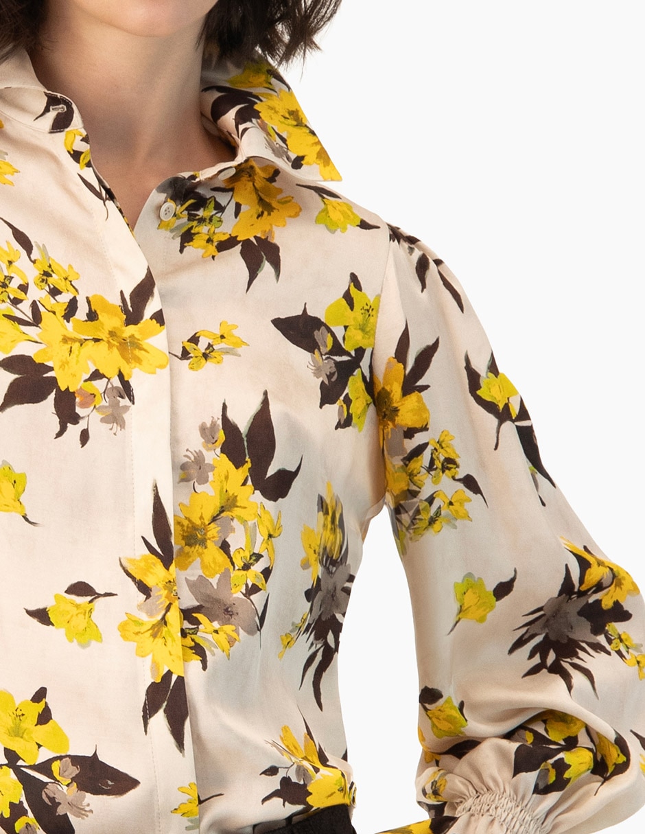 Blusa camisera manga larga para mujer 6