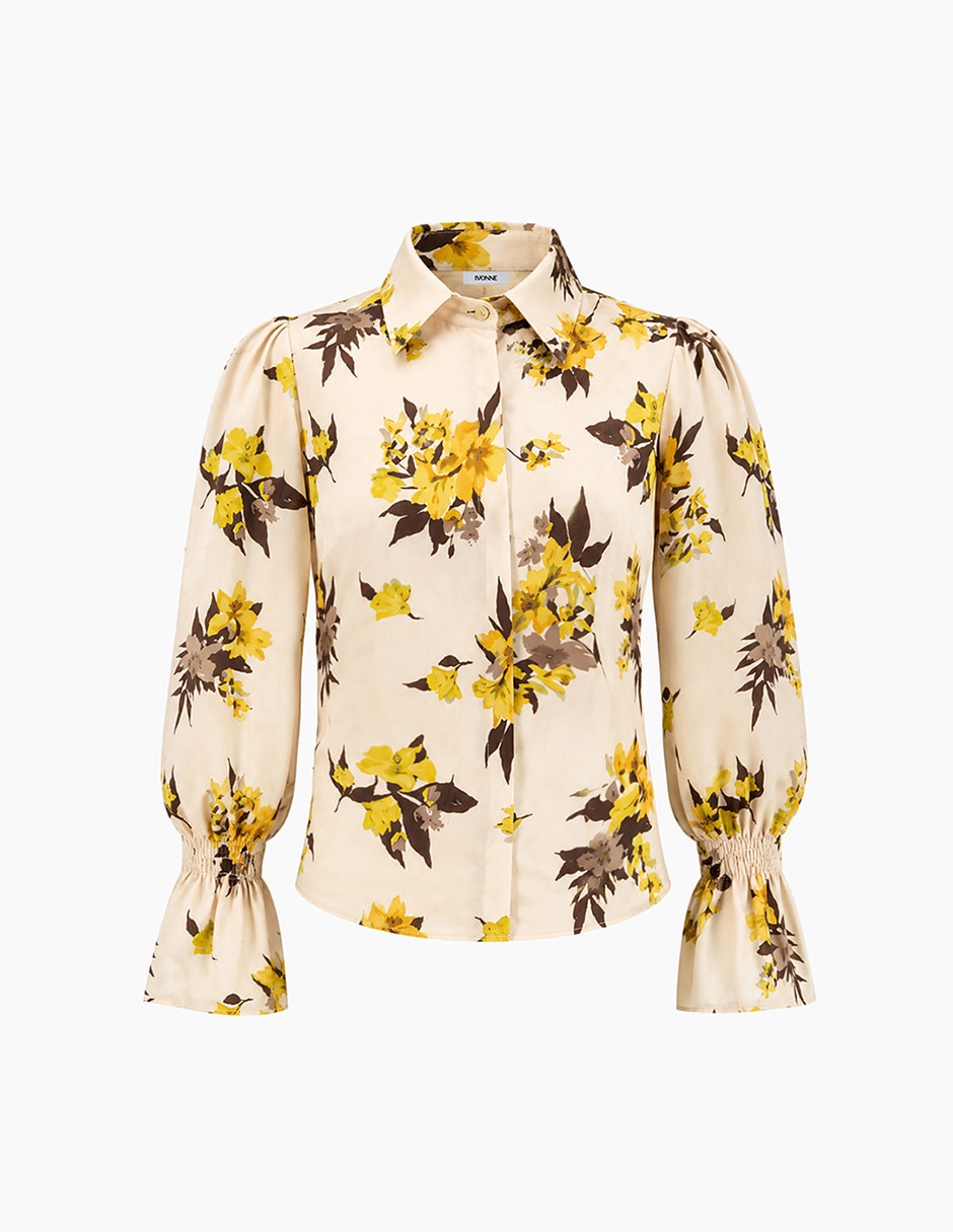 Blusa camisera manga larga para mujer 7
