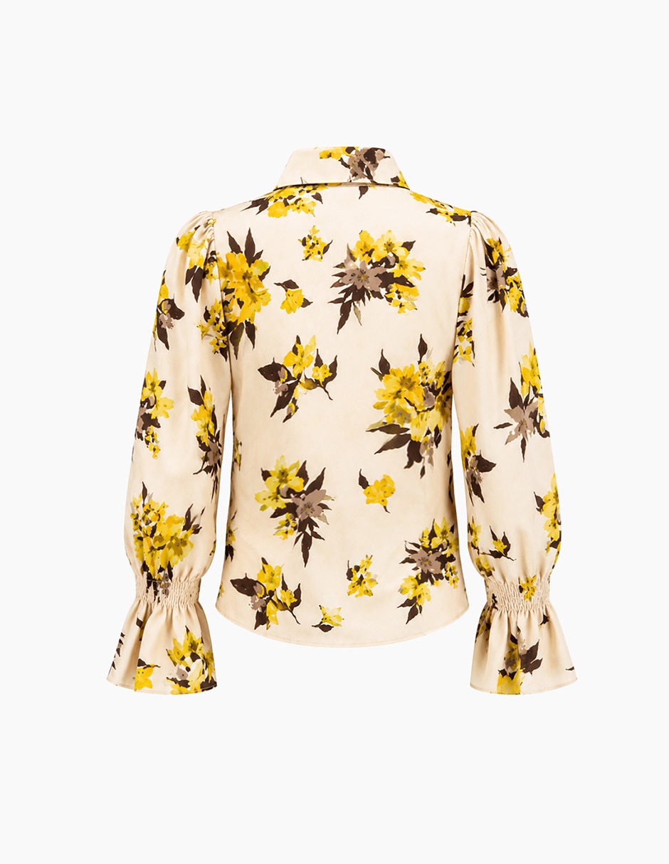 Blusa camisera manga larga para mujer 8