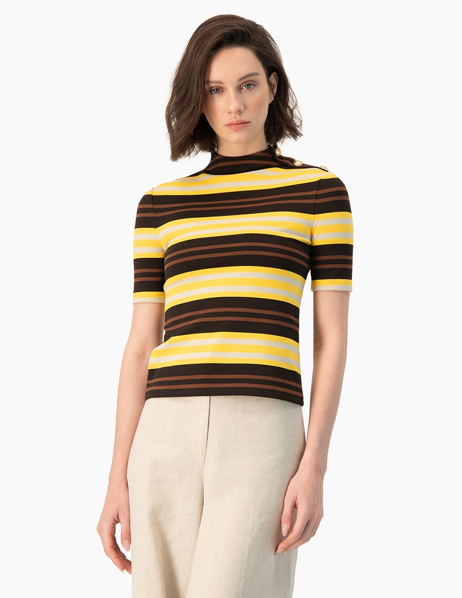 Blusa manga corta para mujer