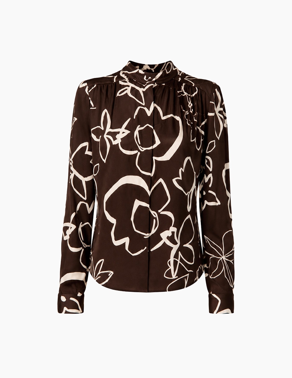 Blusa manga larga para mujer 7