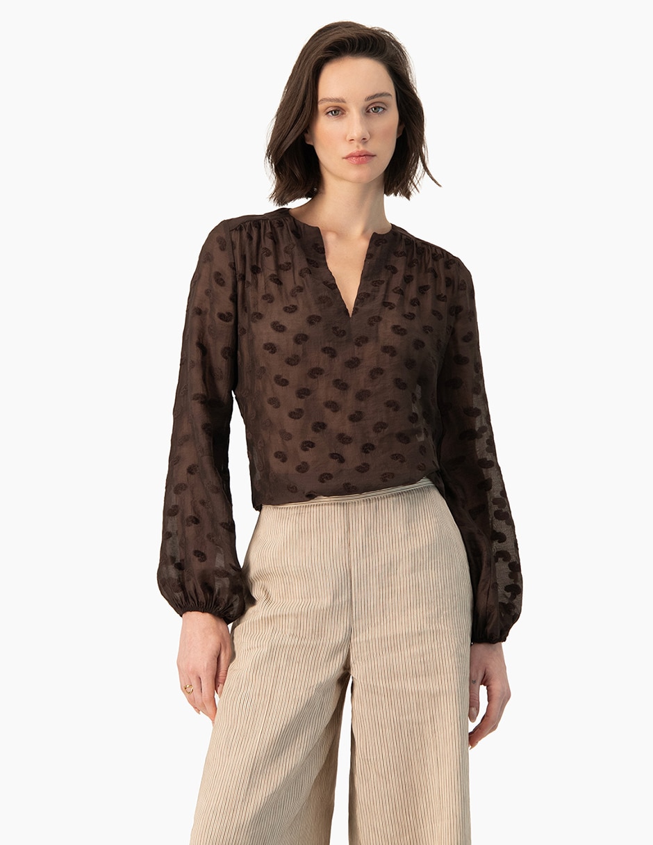Blusa manga larga para mujer Blusa manga larga para mujer
