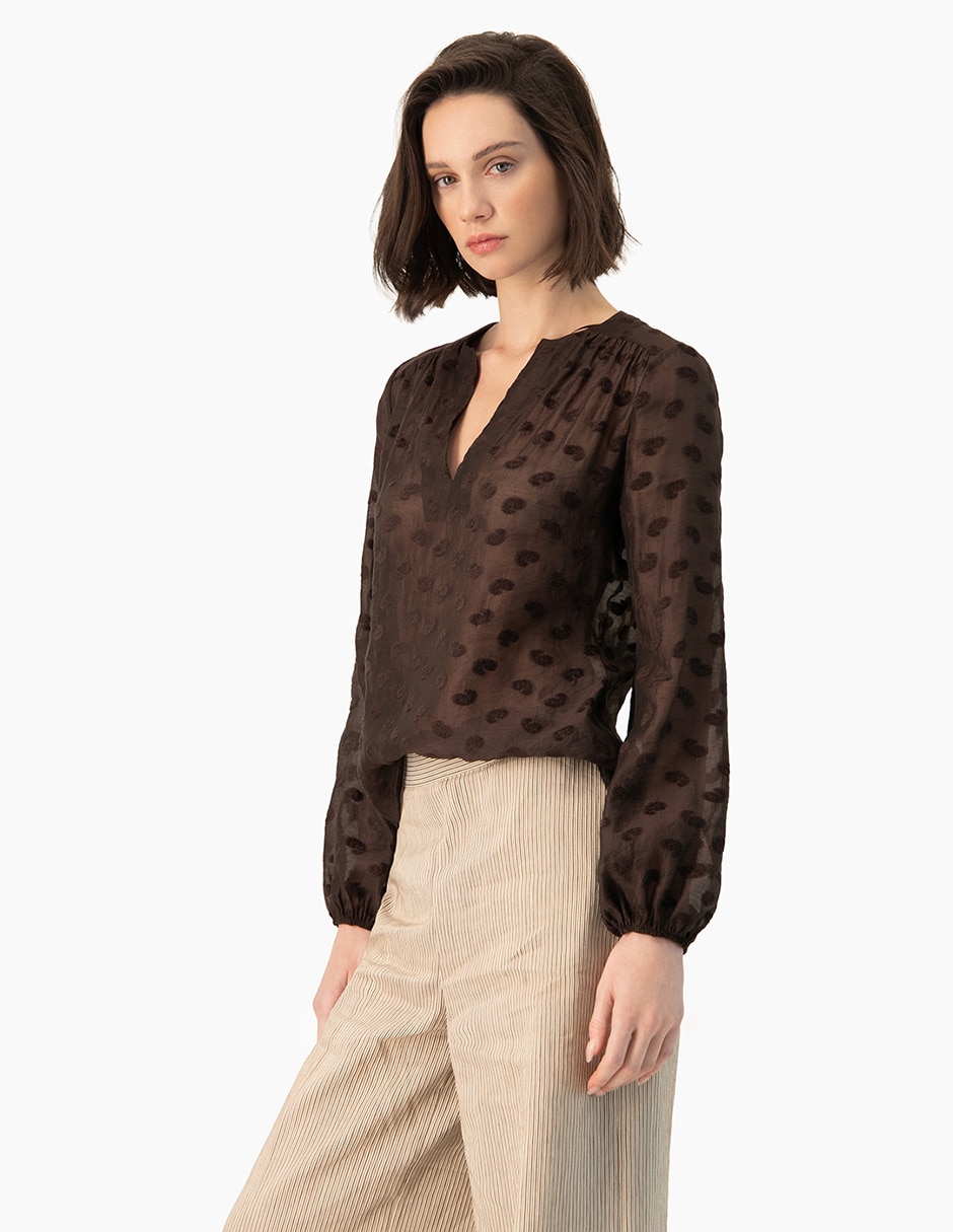 Blusa manga larga para mujer 3