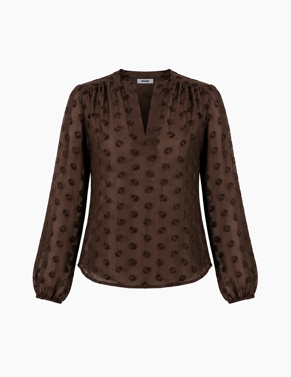 Blusa manga larga para mujer 6