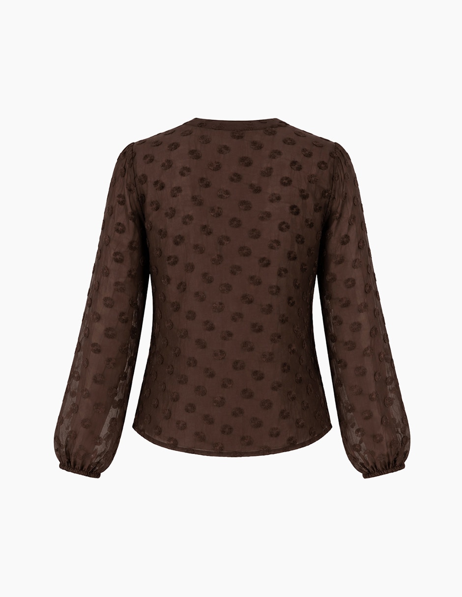 Blusa manga larga para mujer 7