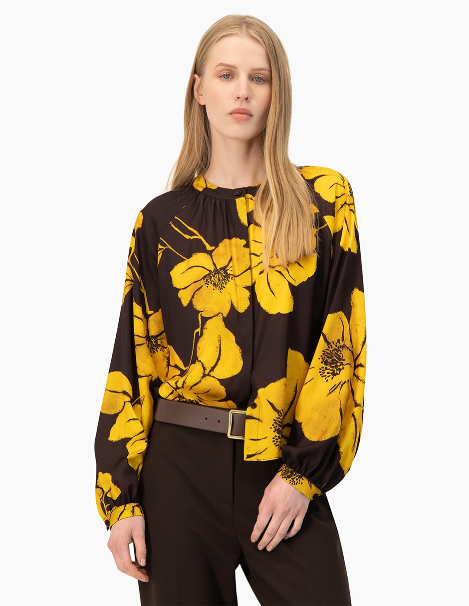 Blusa manga larga para mujer