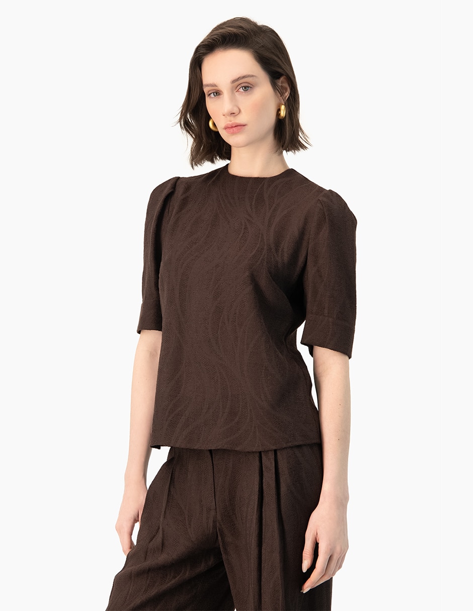 Blusa manga corta para mujer 3
