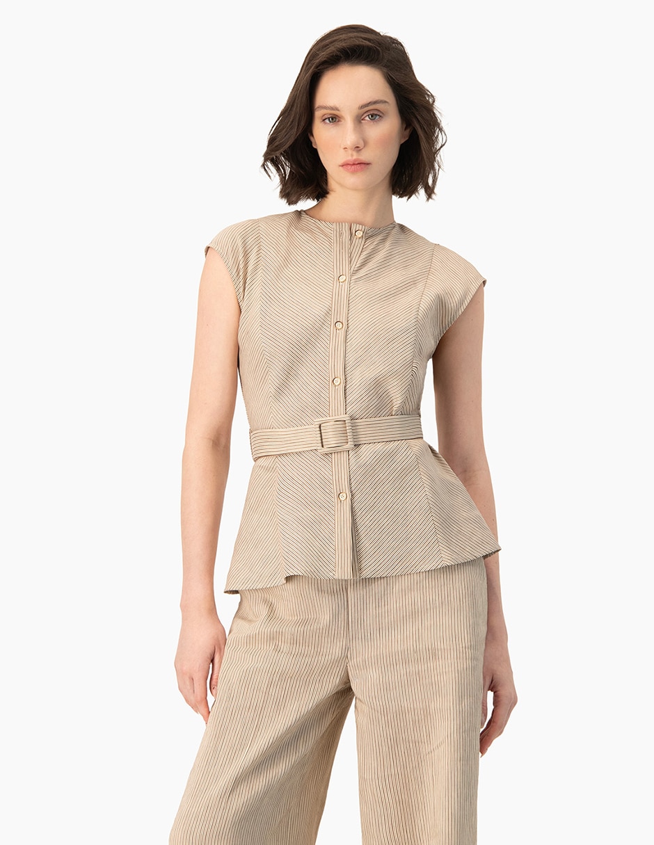 Chaleco ivonnede lino para mujer Chaleco ivonnede lino para mujer