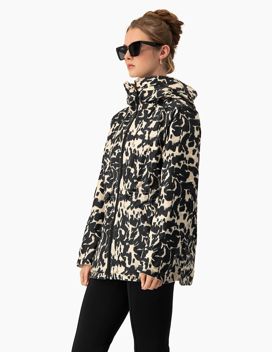 Chamarra rompevientos impermeable para mujer 4